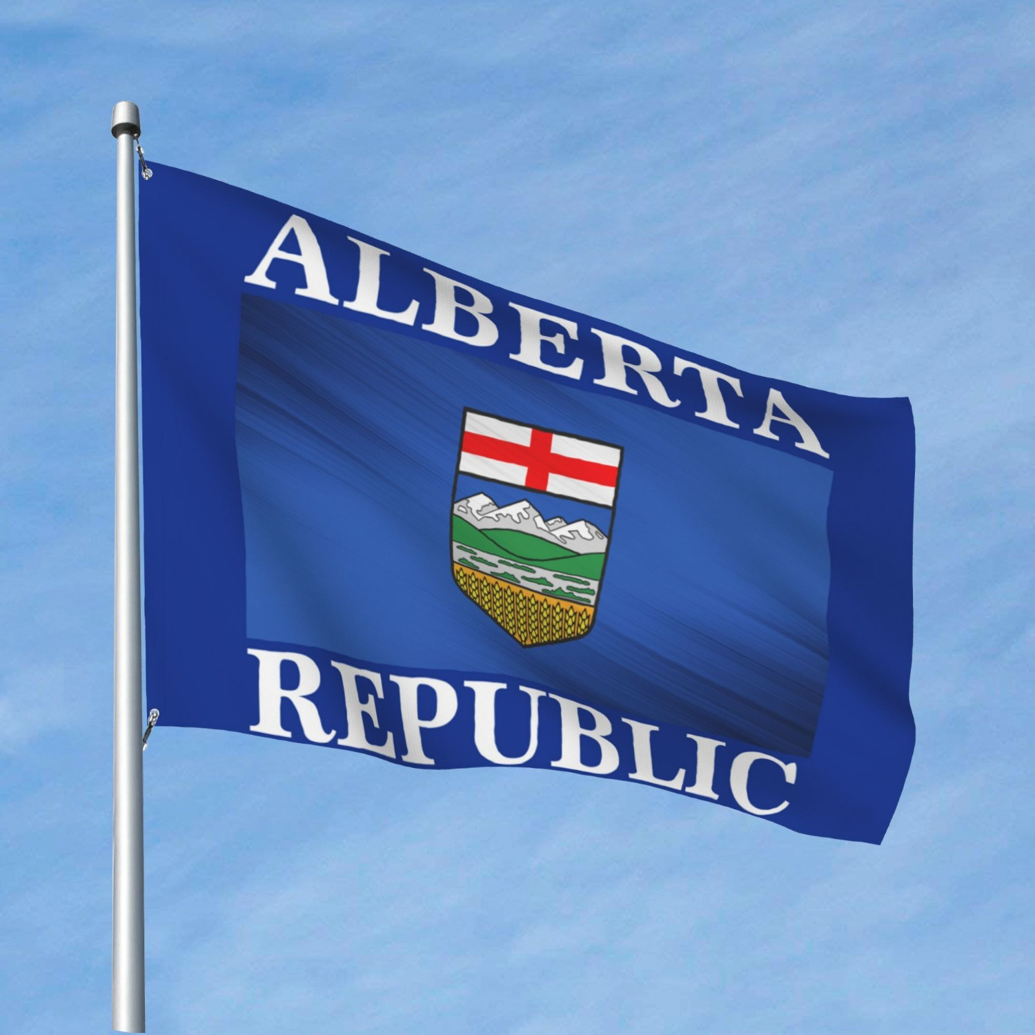 TEMU Drapeau 1pc 1pc Drapeau Provincial de l'Alberta | Affichage Extérieur Multifonctionnel, Adapté aux Célébrations, Événements Sportifs et Fêtes |