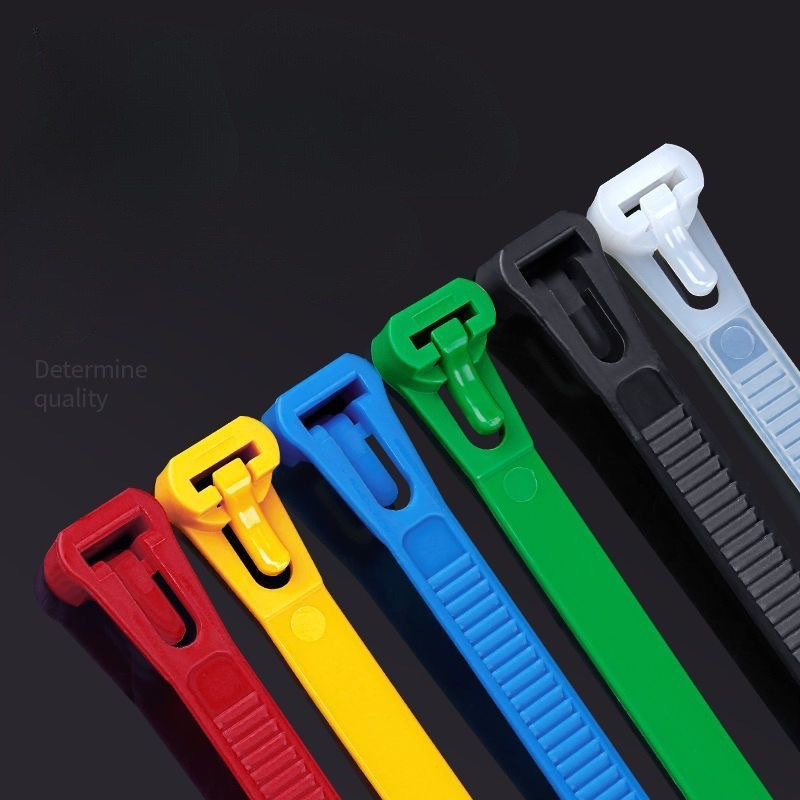 60pcs reusable nylon cable ties 6 mixed colors durable flexible secure multi use for hoses cables   organization   ties tool accessory functional design highstrength material