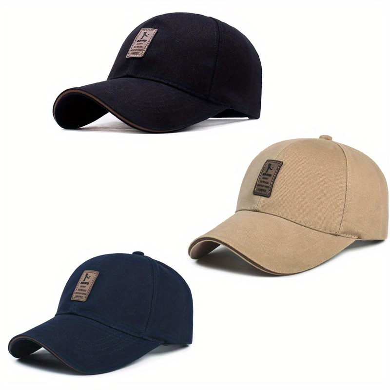 TEMU 3pcs Outdoor Baseball For Men And Women, Unisex Sun Hat, Casual Golf Hat, Hat