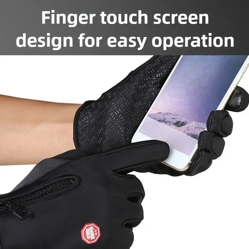 1 paire de thermiques hiver pour hommes & femme avec écran tactile, fermeture à zip (noir/bleu/rose) - pour ski, vélo, randonnée et snowboard air par ou – idéal cadeau, chauffe-mains, d hiver homme, vêtements d hiver pour hommes, équipement de neige pour hommes, homme hiver, vêtements thermiques pour hommes, vêtements d hiver pour hommes, chauds hiver homme, d hiver, Détails du produit 3