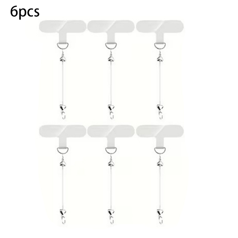 TEMU Kit de 6 pièces de fermoirs pour cordon de téléphone à perles, bandes de perles de cœur et tiges vierges incluses, accessoires de breloque de
