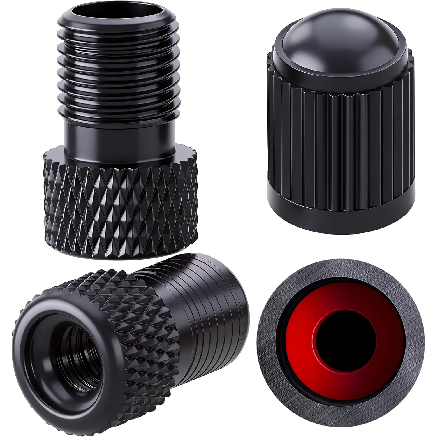 TEMU 4/8 adattatori valvola a Schrader, accessori per gonfiaggio bici, convertitori pompa ad aria e compressore