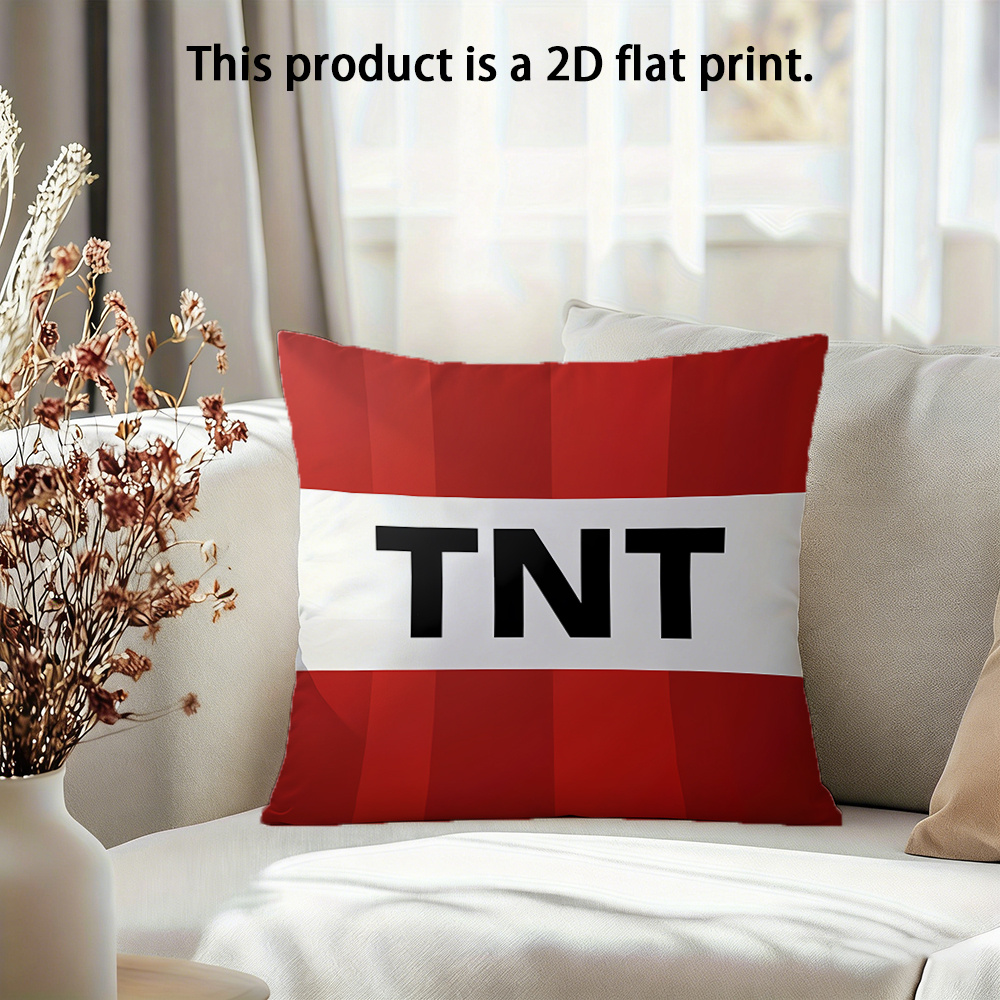 E-shop 2D Flat - Ein super cooles TNT-Design! Dieser 2D-gedruckte Kissenbezug sich Ihrem Zuhause an. Er ist zum Dekorieren von Sofas im Wohnzimmer,