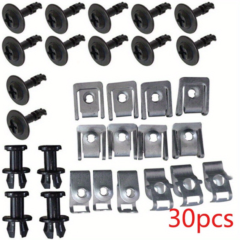 30pcs For A4 B8 A5 Q5 Undertray Engine Under Cover Fixing Clips Screw Kit