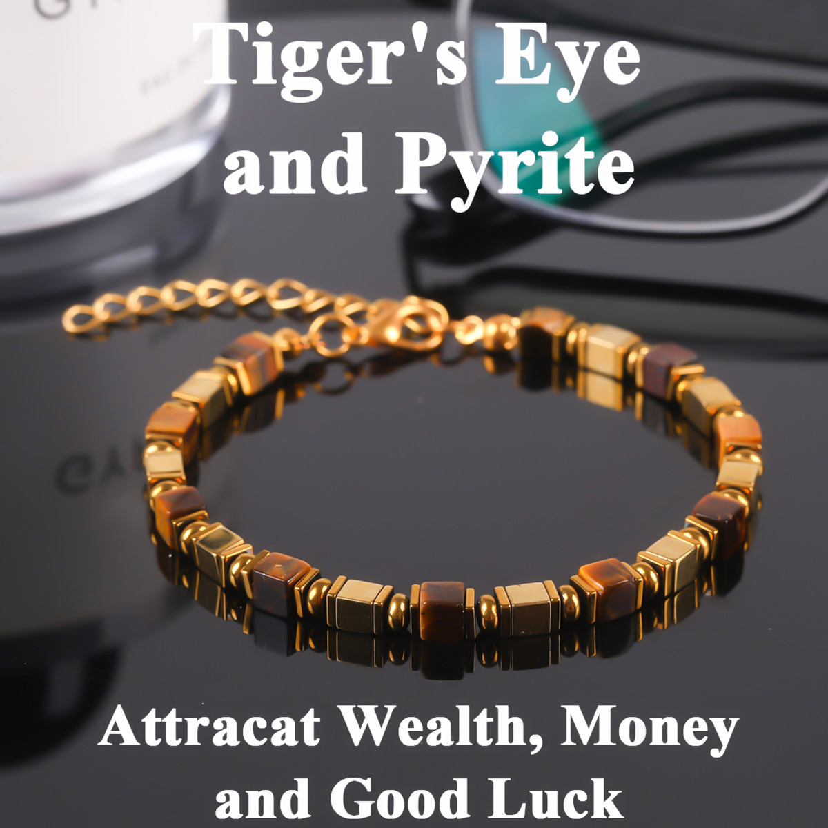 TEMU Pulsera de dinero con cuentas de y , , y . Joyería artesanal de piedra natural, adecuada para uso diario y para regalar