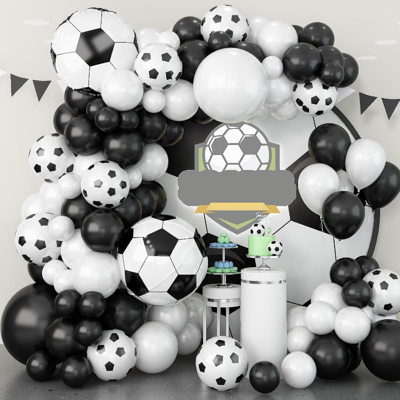 

Kit de Guirlande de Ballons de Football 128pcs - Ballons en et en Aluminium pour Événements Sportifs, Anniversaires, Enterrements de - Décoration de Polyvalente, Décorations d'Anniversaire Football