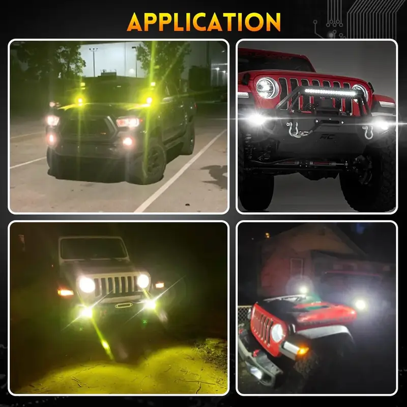1000w super 3 inch led motorcycle headlights auxiliary focus 12v 24v driving lamp for 4x4 suv without battery Product details 8
