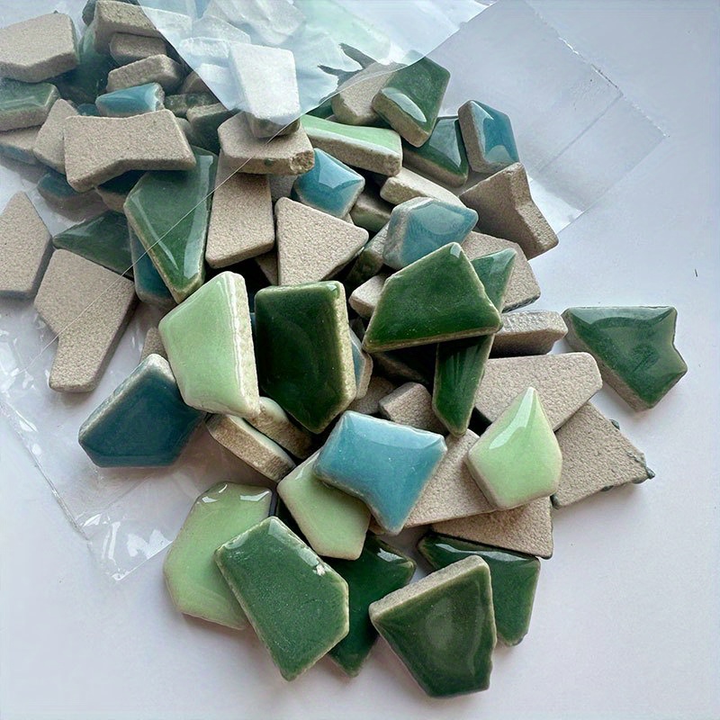 E-shop Großpackung Materialien für Mosaikarbeiten, inklusive 100G Mosaikfliesen für kreative Kunst, Malerei und Schmuckprojekte