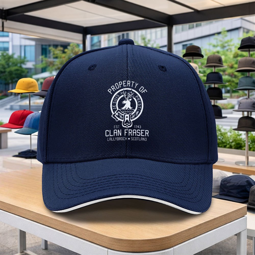 TEMU 1pc Fraser Family Baseball Cap With Emblem - Adjustable Duckbill Hat Suitable For Outdoor Sports, Cycling, Music Festivals, Gym & Casual Wear -