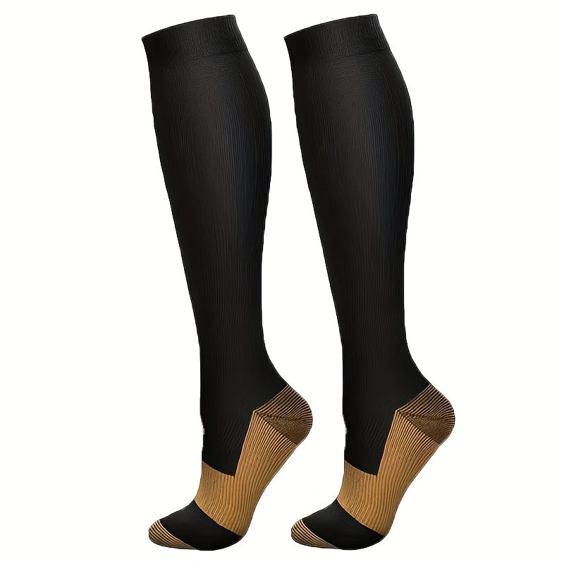 TEMU High-elasticity, Breathable Compression Socks, Essential For Daily Home Use, Commuting, And Prolonged Standing Or Sitting. Comfortable And