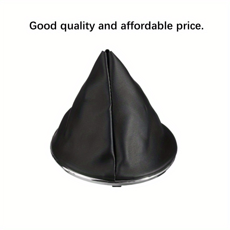 TEMU A Single Faux Leather Dust Cover For The Gear Shift Lever (in Black) Designed For The For Fiat Models From 2007 To 2015, Enhancing The Interior