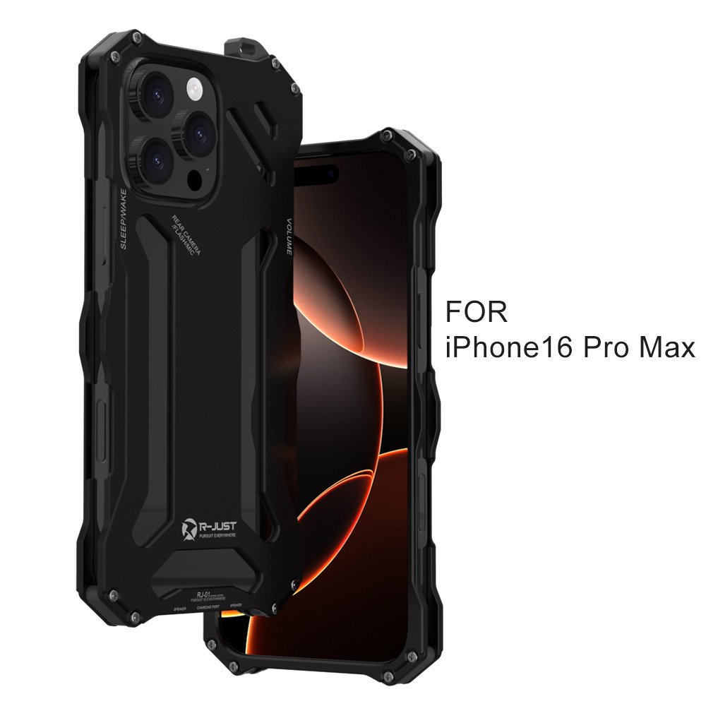 Image of Phone Case: Phone Case - For Iphone 13, 14, 15, And 16 Pro Max, This Case Boasts A Sleek Aluminum Alloy Construction That Drop Protection And Cover That Minimizes Glare