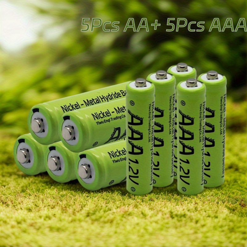Image of 10-15pcs Set, Rechargeable Aa-aaa Batteries, 1.2v Batteries, Ni-mh Batteries