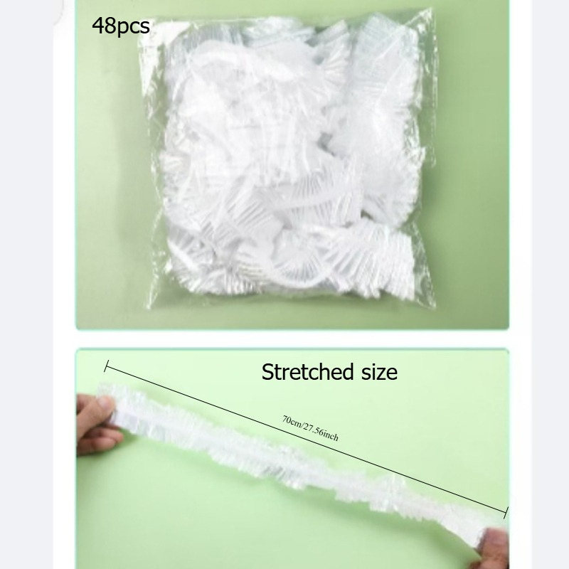 48pcs Disposable Instant Dust Covers (70x60cm) - Plastic Storage Bags For Kitchen Appliances & Electronics, Oil And Insect Proof