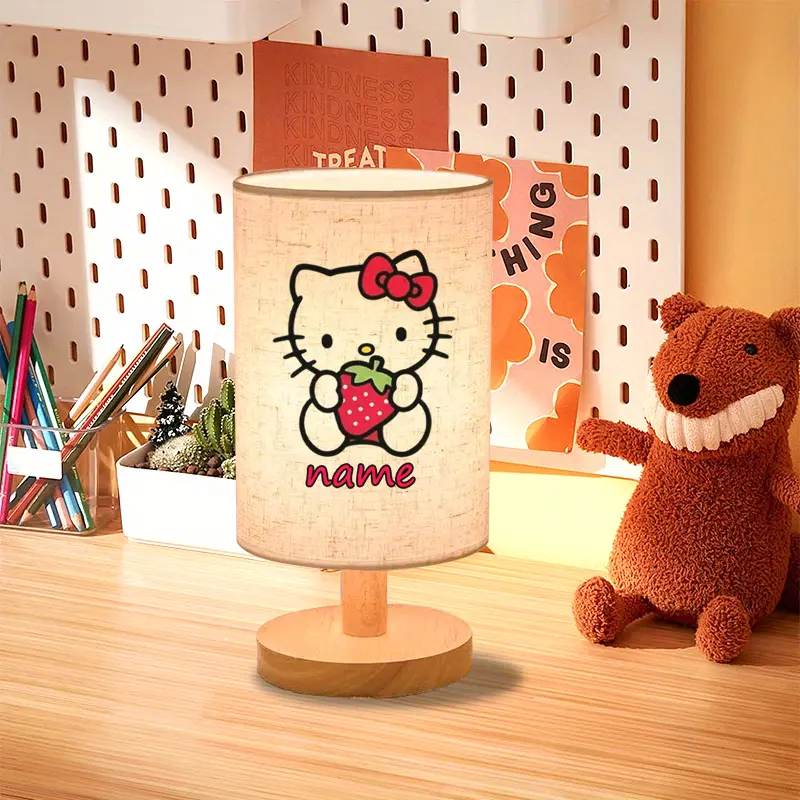 personalized night light with custom name usb powered warm yellow reading lamp cute strawberry bedroom decor anniversary gift for girlfriend womens desk lamp room decor Product details 0