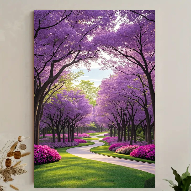 

1pc Path Canvas Print, , Canvas Material, Ideal For Home And Festival Decor, With Perfect Gift