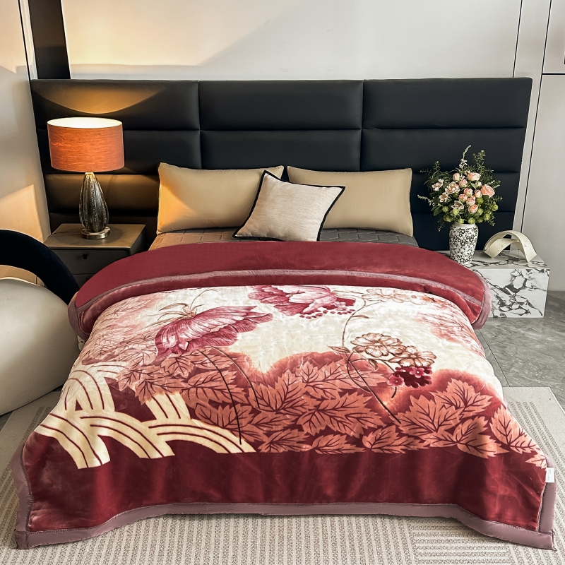 1pc heavy duty double layer flannel blanket with thickened edges   soft warm bedspread plush like texture for couch car travel machine washable   multi color housewarming   essential Product details 2