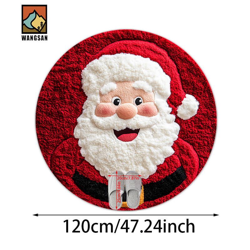 TEMU Tappetino antiscivolo da bagno 1 pz con motivo 2D piatto, materiale in flanella, tappeto da , decorazione in peluche, per bagni, porte, cucine,