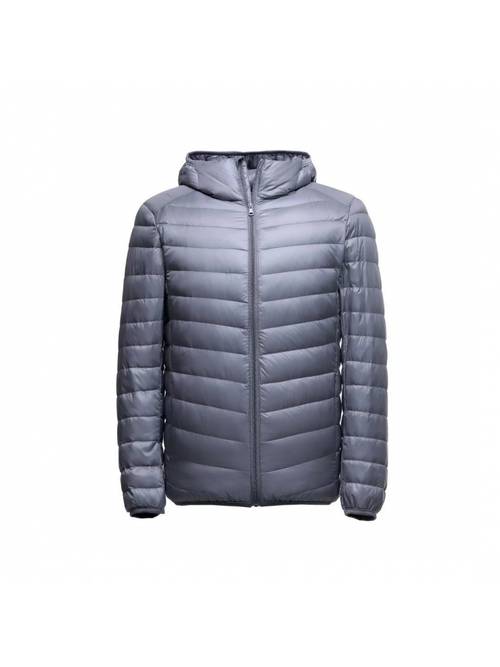 mens down jacket lightweight short coat with hood loose fit winter jacket warm outerwear for travel everyday zipper closure hand washable solid color casual 50 current stock