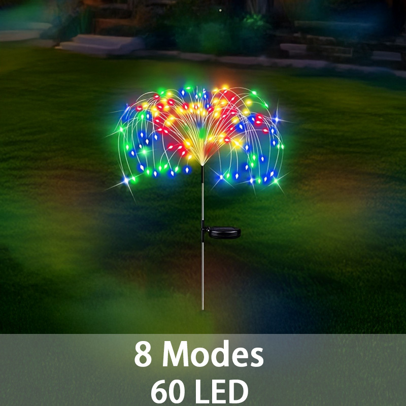 Image of 60/200/300/420pcs Led Solar Decorative Lights, Ip44 Garden Lights, Courtyard Decorative Lights, 8 Lighting , Suitable For Home, Garden, Courtyard, Party, Camping, Path, Lawn, Wedding, Terrace