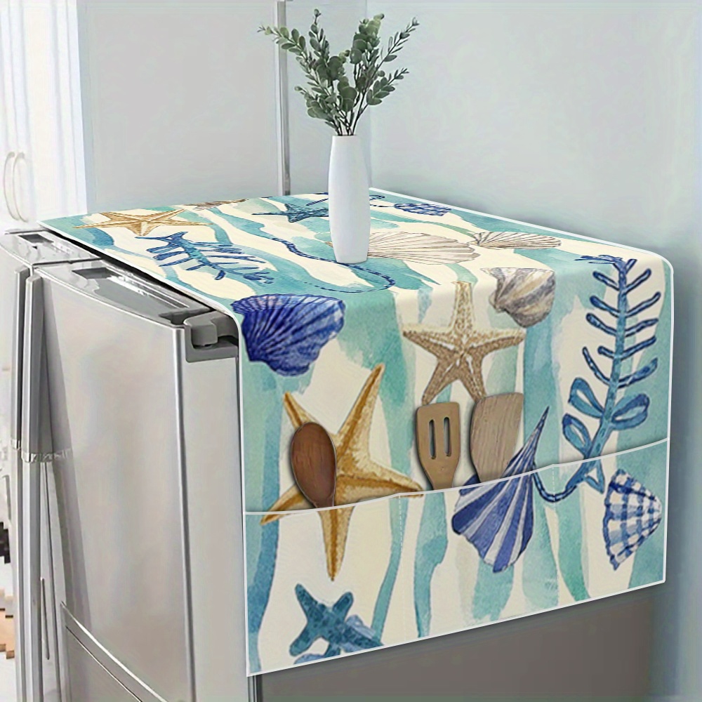 TEMU 1 pz, 2D Piatto, Copertura per Frigorifero/Copertura con di Stoccaggio Laterale, Adatta per Frigoriferi e Lavatrici Domestici, Pratico Articolo