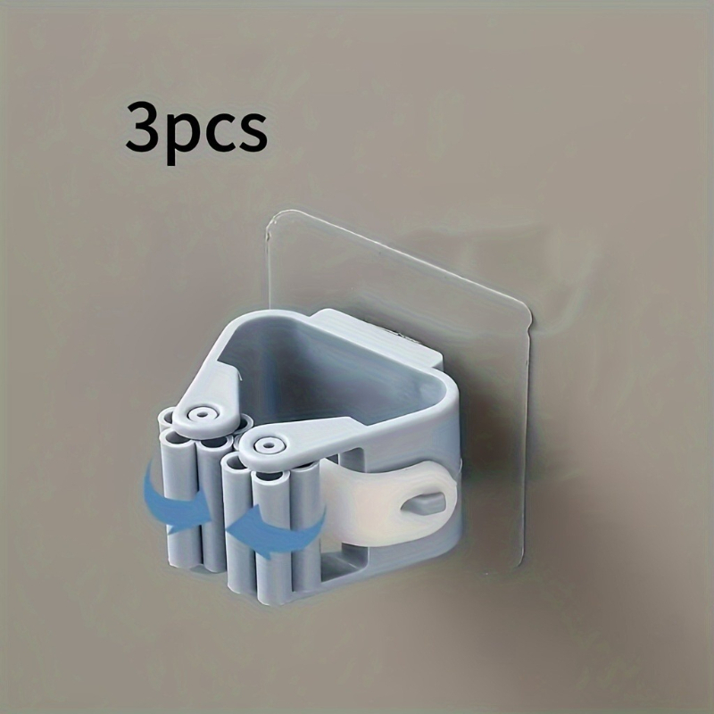 TEMU 3 Pezzi Gancio per , Senza , Supporto Adesivo Forte, Montaggio a Parete, Portaspazzolino, Clip per , Dispositivo di Archiviazione, Ganci