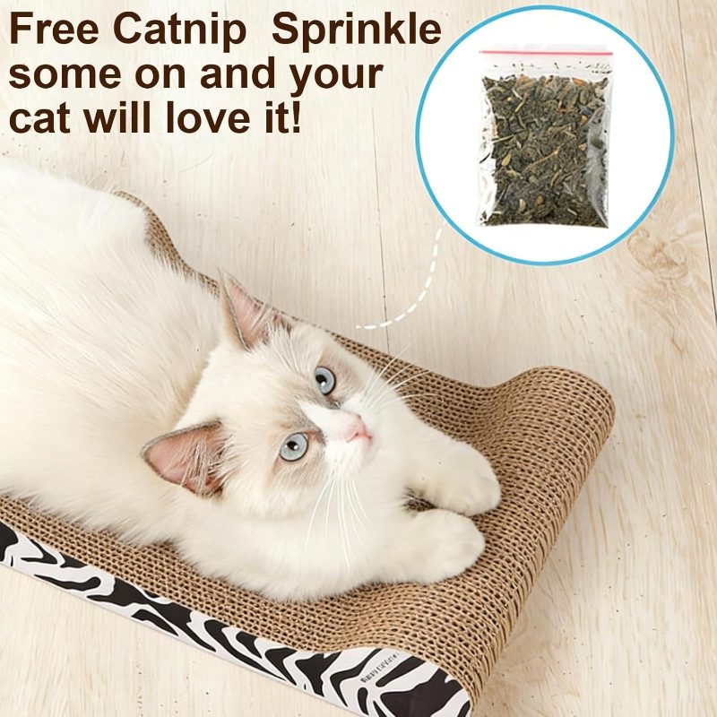 Scratching Board Large Corrugated Pet Supplies, Scratcher Cardboard Scratching Pad - Claw Grinding Sleep Indoor Home Wall Door Couch Bed