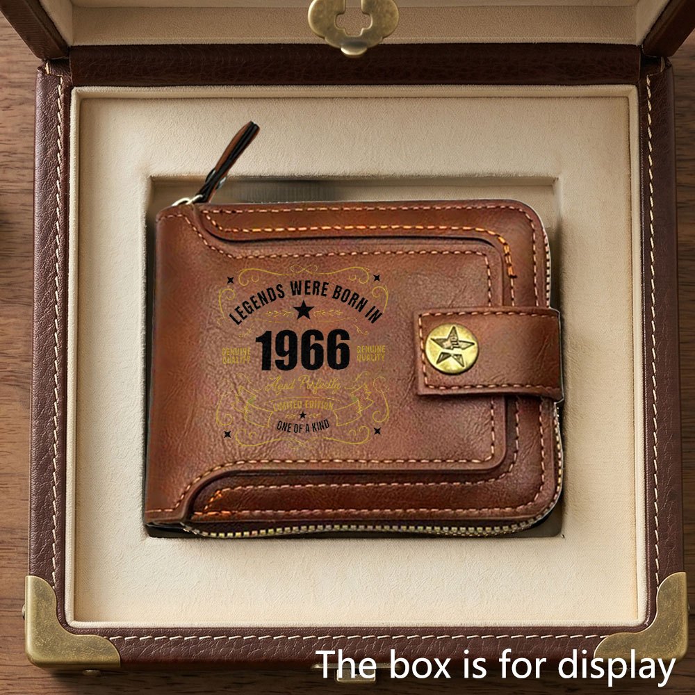 TEMU Men's Luxurious 1966 Retro Commemorative Business Wallet, Unisex Id Holder, Men's Ticket Case And Document Bag, Men's Card Holder, Suitable For