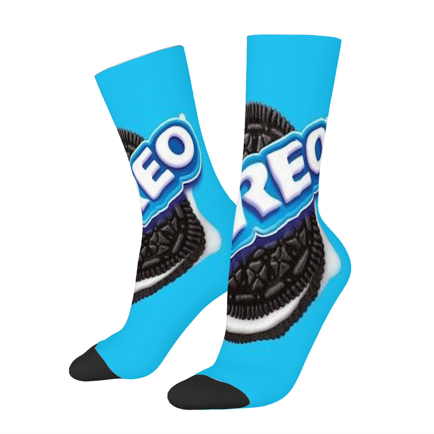 Cookie With Cream Splash Funny Print Socks