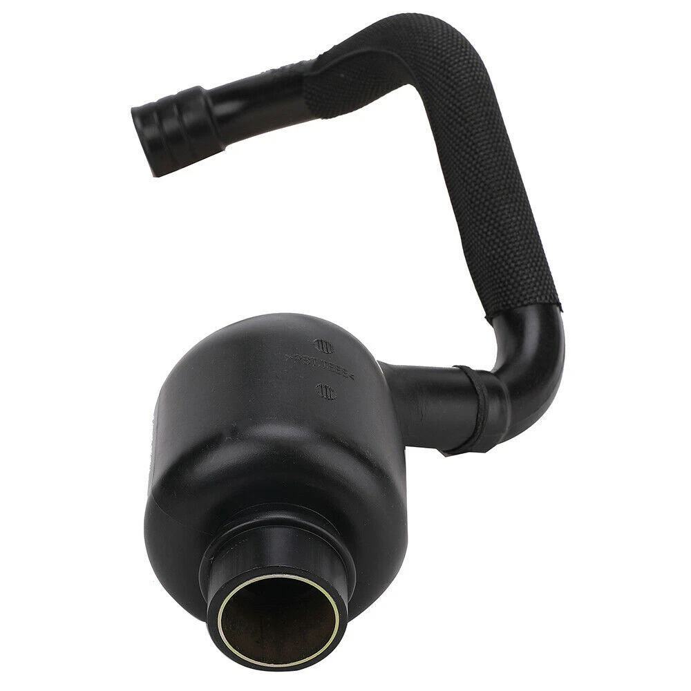 Image of 1pc Oe: 06b103211e, 06b103211h Black Plastic Auxiliary Radiator Hose Air Hose/ Ventilation Hose Oil-water Separator/ Suitable For A4, A6 (8e, 4b), For (3b, 2.0l, 96kw) Used Part