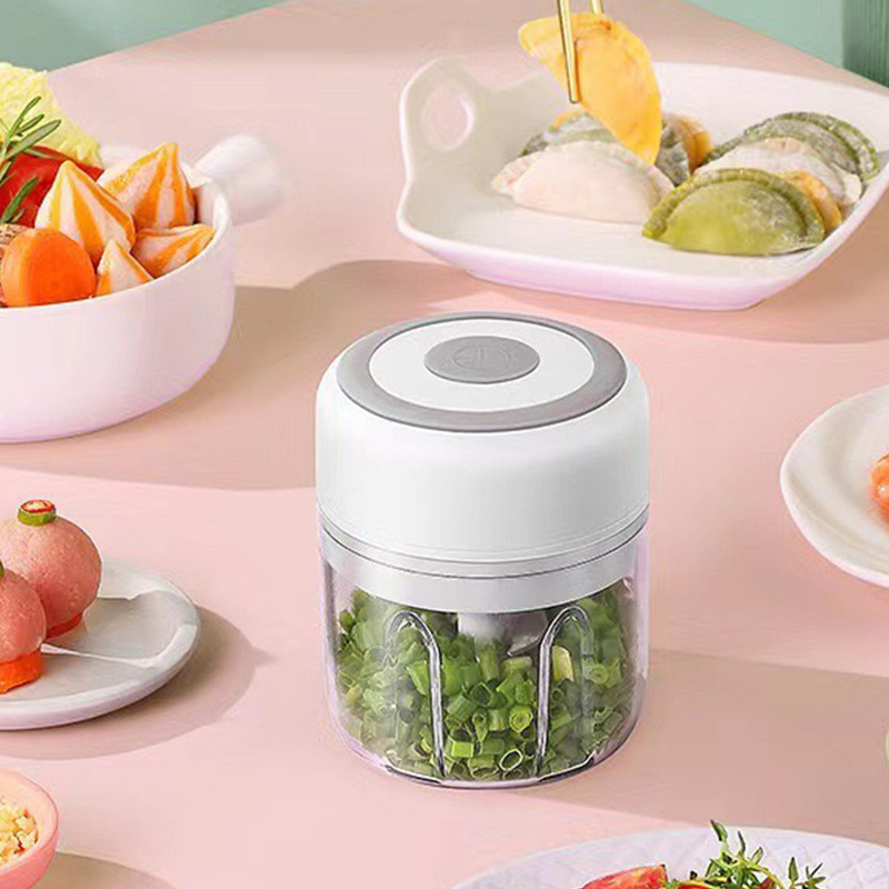 electric mini garlic chopper, portable rechargeable food processor with usb, stainless steel blades, garlic blender for garlic, onion, meat, chili,   tool( ), garlic mincer, meal prep tool, food preparation, portable chopper, handheld blender,   chopping, durable plastic, meat grinder, onion chopper,  , cooking enthusiasts Product details 8