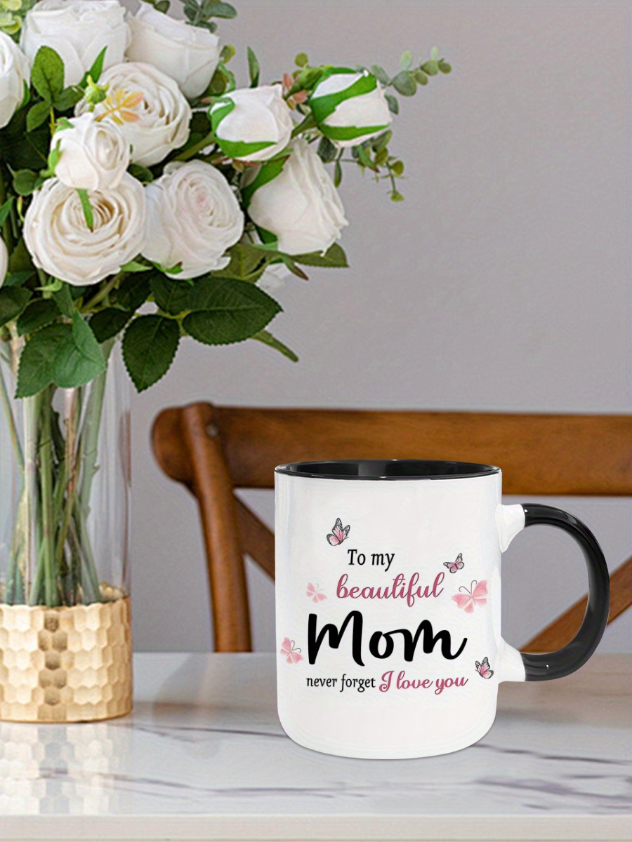 1pc   mug suitable for mom elegant ceramic coffee tea   with   ideal gift for mothers day for     mum mama Product details 4