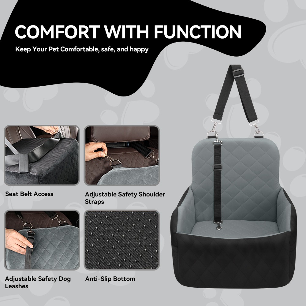 pet supplies car passenger seat elevator non slip car pet bed for small to medium dogs Product details 5