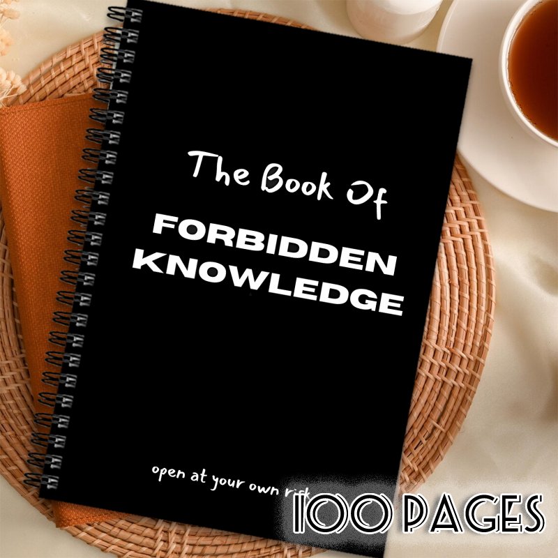 TEMU 1pc Of Spiral Notebook, Great For Down Notes And A Wonderful Gift For, Featuring A Dark-themed Diary Suitable For Office Planners With An Black Background Design