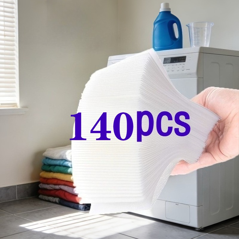 TEMU 140 feuilles anti-décoloration pour le linge, papier absorbant , empêchant le décoloration, pour des couleurs vibrantes, convient à divers