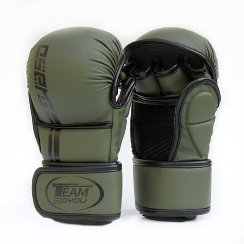 professional mma boxing gloves thickened boxing fighting fighting mens and womens sandbag half finger gloves adult