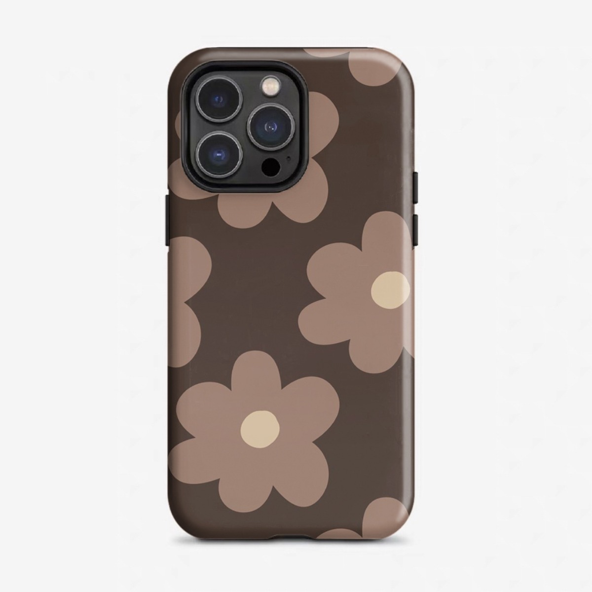 TEMU Phone Case: 2d Printed 1 Phone Case - Large Floral Protective Case, Suitable For Iphone 17, 17 Pro, 17 Air, 16 Pro Max, 16e, 15 Pro, 13, 11, 12,
