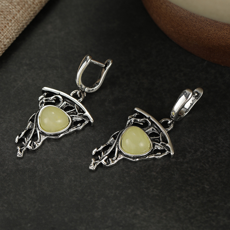 Vintage Hollow Tree Branch Pattern Earrings, Bohemian Style