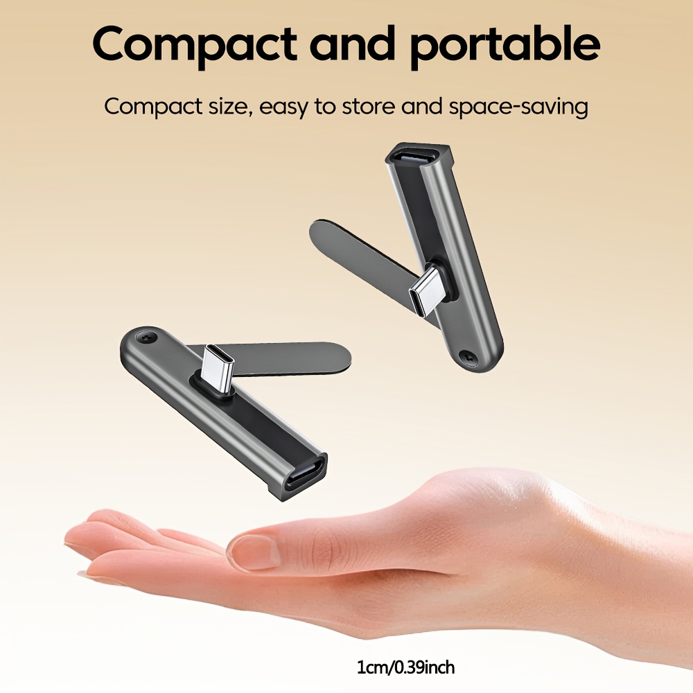 2in1 Foldable Stand Fast Charging Adapter, 240W Type C