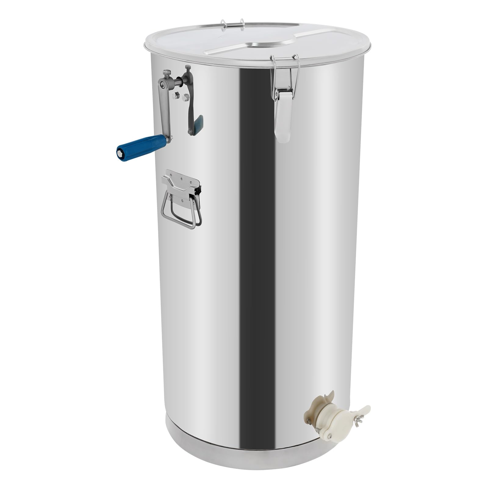 primegae stainless steel manual honey extractor 2 frames double bearing honey spinner beekeeping extraction tool honeycomb extraction centrifuge equipment holiday gift