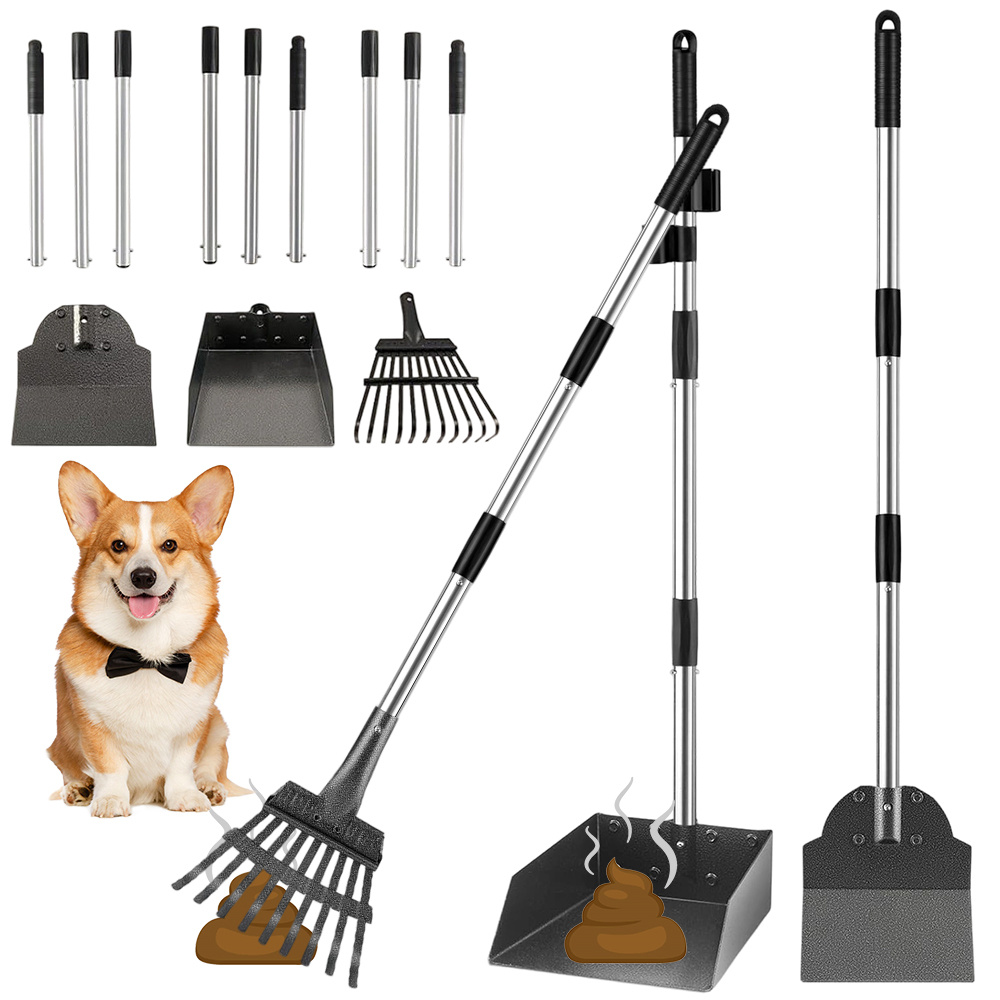 3 In 1 Stainless Steel Cleaning Harrow/shovel/tray For Coop Kennel Backpack, Without Battery
