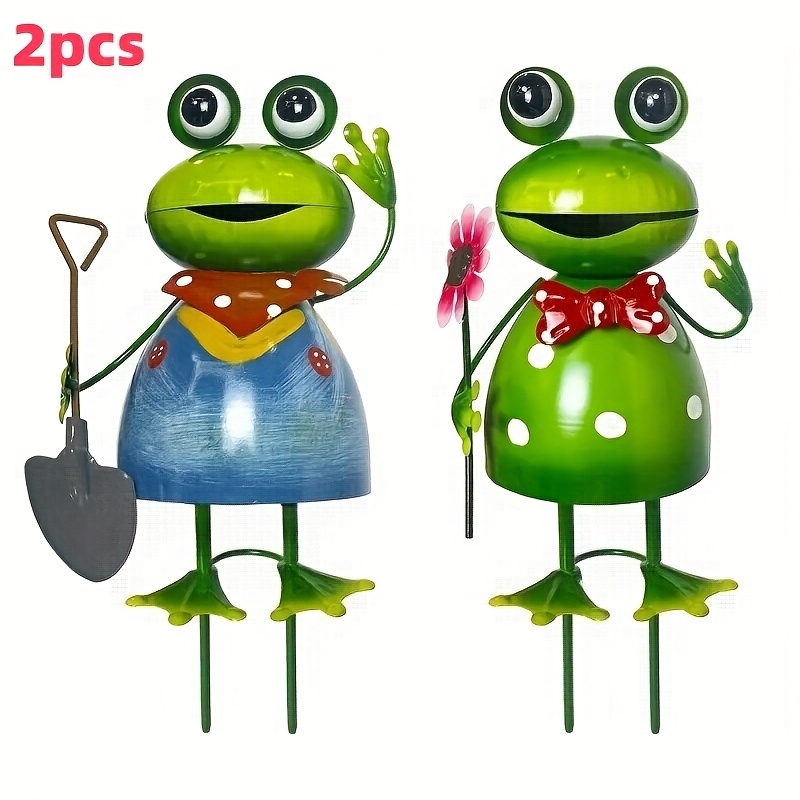 TEMU 2d Flat, [2d Flat] 2d Flat Acrylic Frog Yard Art Garden Decor , Suitable For Outdoor Lawn Patio Gardening Ornaments, Backyard Decoration, Cute