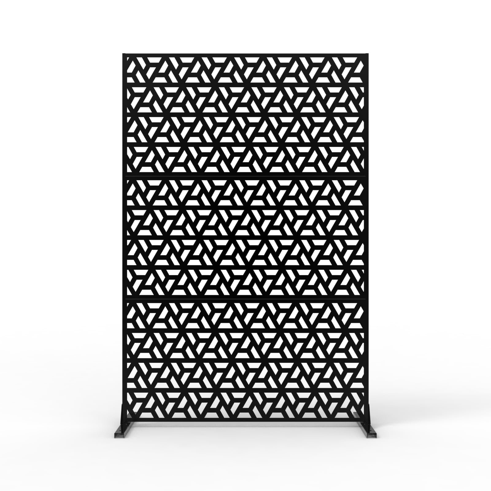 Garden Privacy Screen, 180 X 120cm, Metal Privacy Screen For Outdoor Use, Freestanding Divider Screen With Stand, Decorative Fences For Patio, Garden, Balcony