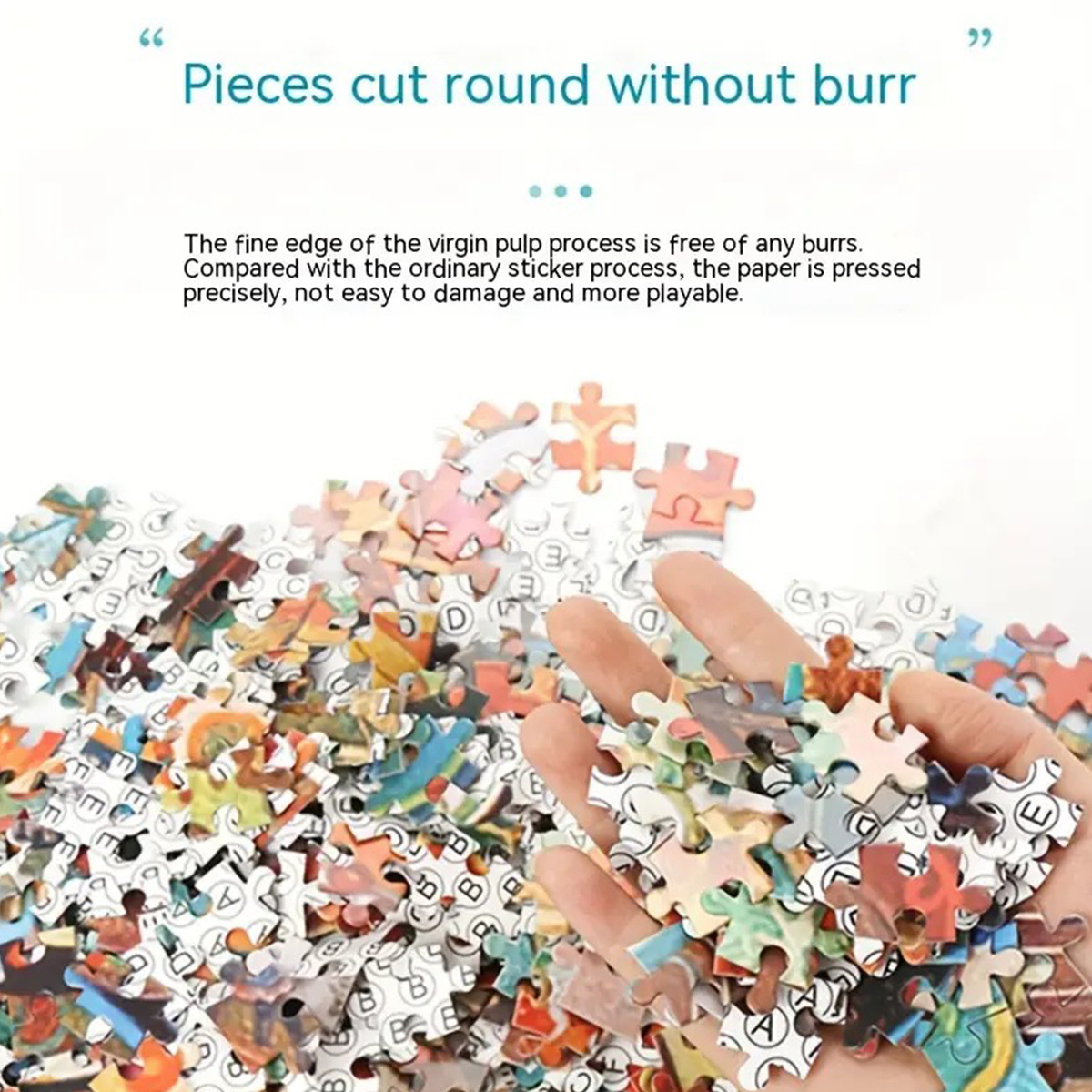 500/1000片照片个性化拼图 - diy大尺寸，带有您自己的照片/文字/标志 - 个性化记忆纪念礼物，适用于婚礼、生日、圣诞节、家庭等 - 大型团体批量折扣（500/1000片） 商品详情 4