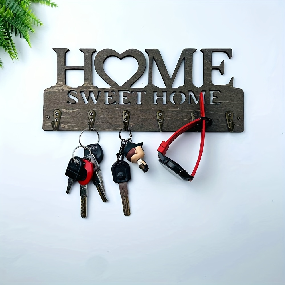 2d flat sweet home key holder latest hook Temu Australia