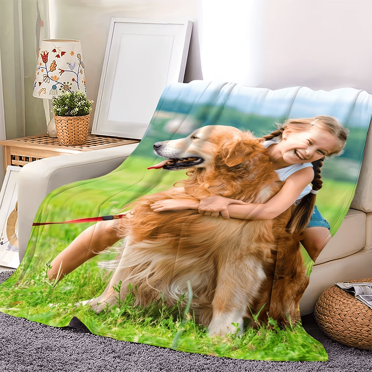 Personalized Photo Custom Blanket, Gift for Family and Friends