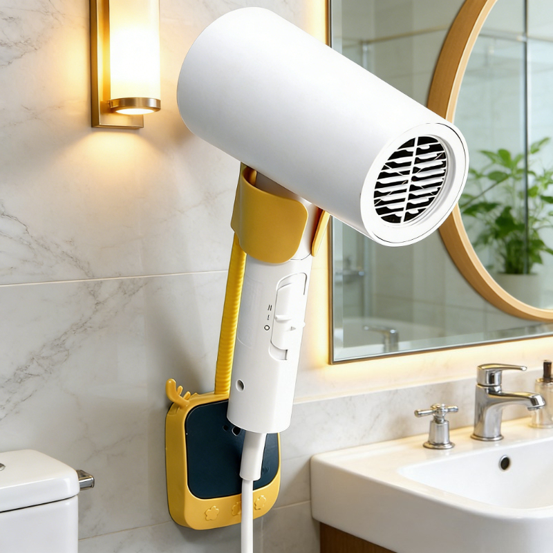 extended hair dryer stand with extension bar for free rotation   to punch holes   and make blowing hair easy Product details 5