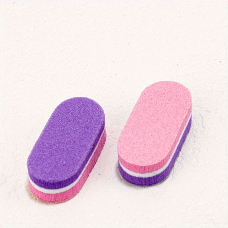 3pcs Mini Nail Buffing Blocks & Sponge Files