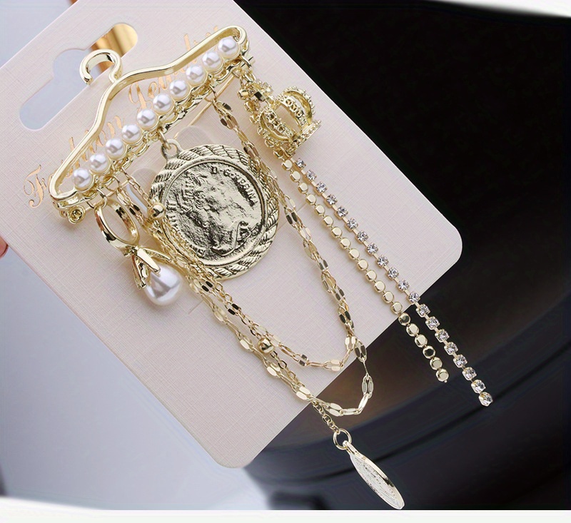 elegant   brooch pin with chain fashion accessory for weddings coats details 6