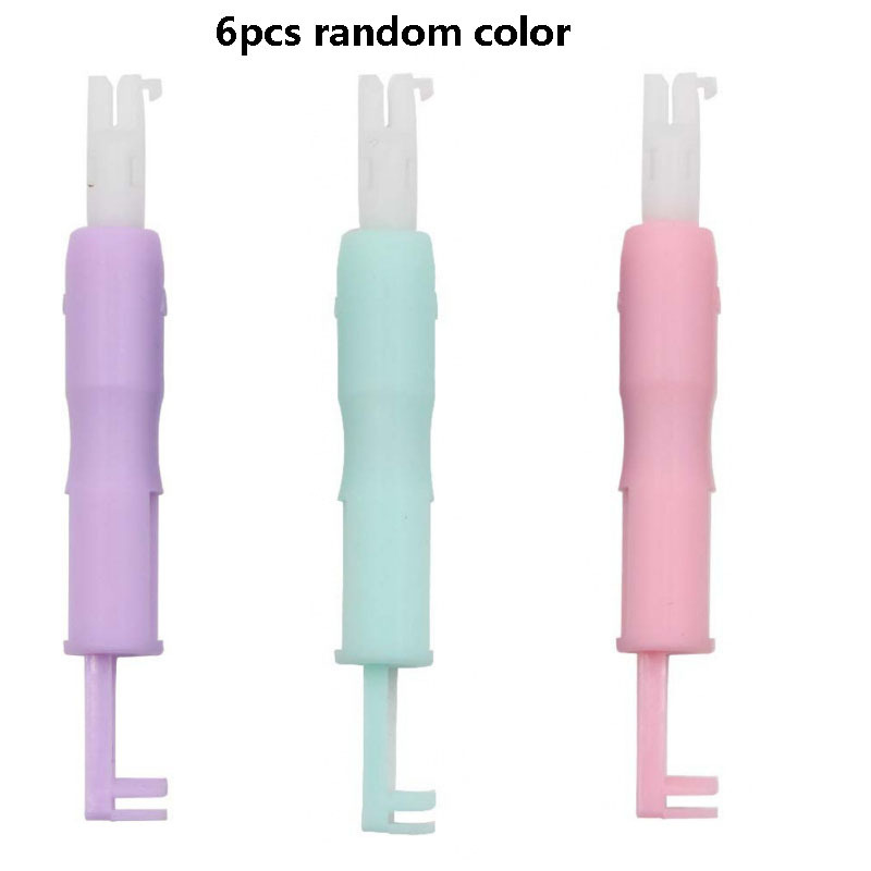 TEMU 6pcs Random Color Sewing Needle Threaders, Handheld Needle Threading Tools For Home Sewing, Craft Projects And Daily Sewing Use